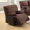 F6775 Motion Sofa in Chocolate Microfiber by Boss w/Options