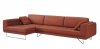 Hampton Sectional Sofa in Pumpkin Premium Leather by J&M