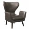 902409 Accent Chair in Charcoal Leatherette by Coaster