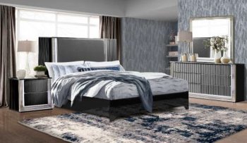 Aspen Bedroom in Black by Global w/Options [GFBS-Aspen Black]