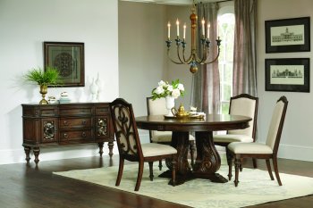 Ilana Dining Table 122250 in Antique Java by Coaster w/Options [CRDS-122250 Ilana]