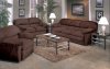 2 Piece Oversized Sofa & Loveseat Set in Espresso Micro Suede