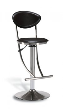 Contemporary Set of Two Bar Stools in Dark Brown Leatherette [GFBA-2pc-230BS-CP001]