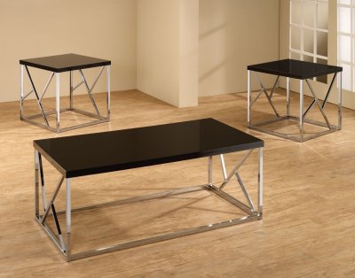 701584 3Pc Coffee Table Set in Black by Coaster