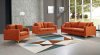 Naomi Sofa 633 in Cognac Velvet Fabric by Meridian w/Options