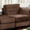 Clare Sofa CM6862 in Brown Padded Linen Fabric w/Options