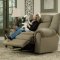 Sage Padded Micro Suede Traditional Recliner