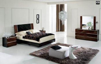 Modern Two-Tone Finish Tuscany Bedroom By ALF, Italy w/Options [EFBS-Tuscany]