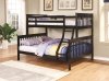 Chapman 460259 Twin over Full Bunk Bed in Black by Coaster