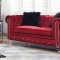 Sahara Sofa & Loveseat Set in Red Fabric w/Options