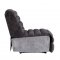 Okzuil Power Recliner 59941 2-Tone Gray Top Grain Leather - Acme