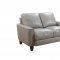 Chino Sofa & Loveseat Set in Sand by Leather Italia w/Options