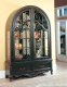 Vintage Burnished Black Grand Manor Palazzo Collector's Cabinet