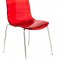 Astor Set of 4 Dining Chairs AC20TR in Red by LeisureMod