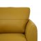 Valeria Sofa 54945 in Mustard Leather by Mi Piace w/Options