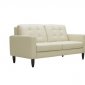 Caledonia Sofa Set Cream Bonded Leather by Wholesale Interiors