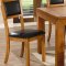 Natural Finish Modern 6 Pc Dining Set w/Extension Leaf