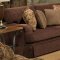 Muse Chocolate Fabric Modern Sofa & Loveseat Set w/Options