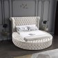 Luxus Velvet Bed in Cream by Meridian w/Options