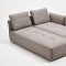 Polson Sectional Sofa Bed in Light Grey Fabric by VIG