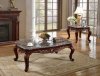 Bellini 254 Coffee Table in Rich Cherry w/Marble Top & Options