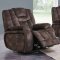 U1706 Power Motion Sofa in Chocolate Fabric by Global w/Options