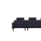 Summer Sectional Sofa in Dark Blue Fabric by ESF