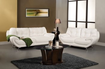 SM6083 Volos Sofa in White Leatherette w/Options [FAS-SM6083 Volos]