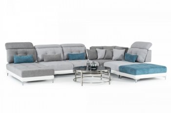 Jive Sectional Sofa in Grey Fabric by VIG [VGSS-Jive]