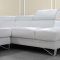 0761 Waltz Sectional Sofa in White Leather by VIG