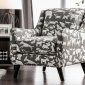 Patricia Accent Chair SM8171-CH-DG in a Dog Patterned Fabric