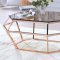 Clifton Coffee Table 83350 in Rose Gold by Acme w/Options