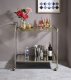 Cirro Serving Cart AC00160 Antique Mirror & Wire Brass by Acme