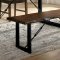 Dulce Dining Table CM3604T in Walnut w/Live Edge & Options