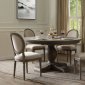 Ruby Dining Table 72865 in Rustic Gray Oak by Acme w/Options