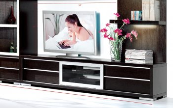 AV280-81 TV Stand in Wenge by Pantek w/Optional Items [PKTV-AV280W-81 Wenge]