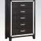 Elberte Bedroom by Acme in Black w/Optional Items