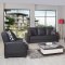 Euro Moda Sofa Bed in Black Leatherette by Casamode w/Options