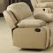 7190 Reclining Sofa in Cream Microfiber w/Options