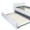 Duette Bed w/Trundle in White Leatherette by Casabianca