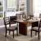 Kirsty Dining Set CM3821T in Rustic Walnut w/Options