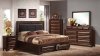 B2750G Bedroom in Cherry w/2 Drawer Bed & Optional Casegoods