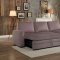 Welty Reversible Sectional 8211 in Light Brown by Homelegance