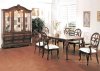 Brown Finish Classic 7Pc Dining Room Set w/Optional Buffet