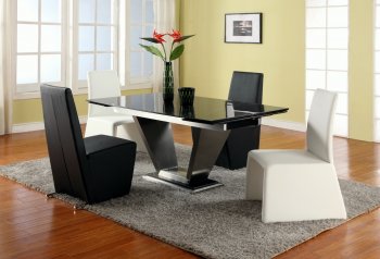 Jessy Dining Table 5Pc Set by Chintaly w/Cynthia Chairs [CYDS-Jessy-Cynthia]