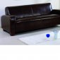 Black Full Bycast Leather Sofa w/Options