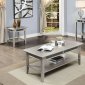 Celestine 3Pc Coffee & End Table Set CM4347 in Silver w/Options