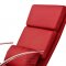 Chloe Rocker Chair & Ottoman in Red Leatherette by Whiteline