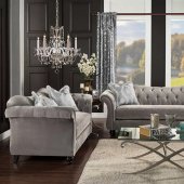 Antoinette II SM2225 Sofa in Dolphin Gray Fabric w/Options