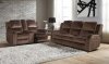 U8087 Power Reclining Sofa Set Brown Velvet by Global w/Option